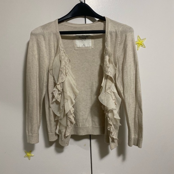 White Abercrombie and fitch cardigan - Picture 4 of 5